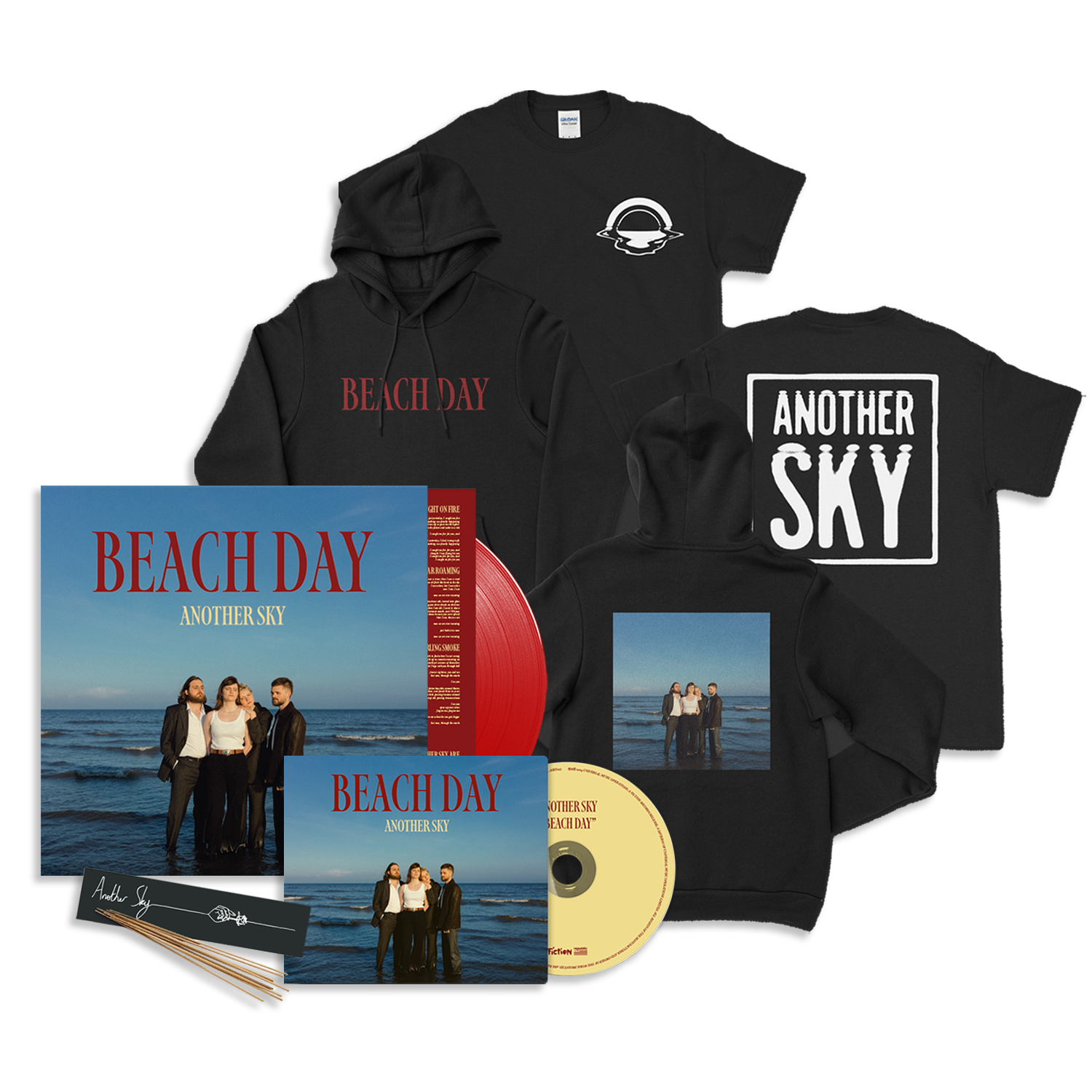 Beach Day: CD + Signed Red LP + T-Shirt + Hoodie + Incense
